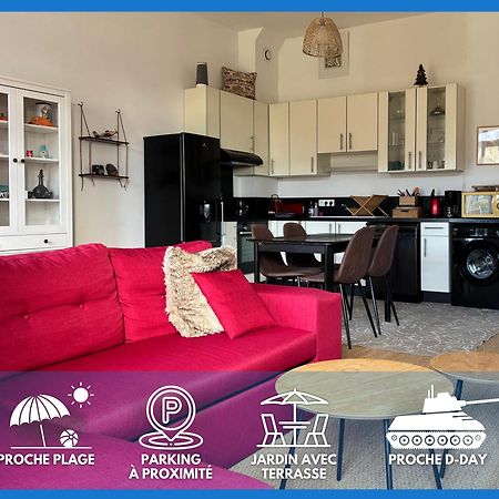 Les Douves Duplex 5 Personnes Lumineux Avec Jardin Et Terrasse Amenagee , Vue Sur Chateau A 5Mn De La Mer, Proche Omaha Beach Et Bayeux Commes Exterior foto